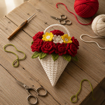 Crochet Flower Bouquet Pattern PDF + English Video Tutorial