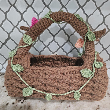 Fairy Hollow Log Basket