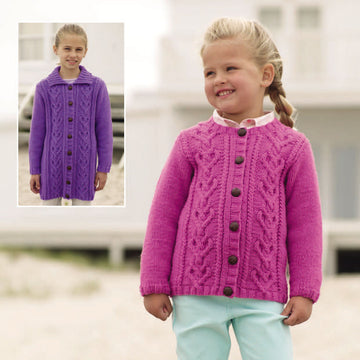 Round Neck and Flat Collared Cardigans in Sirdar Supersoft Aran - 2478 - Downloadable PDF