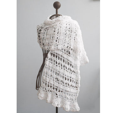 Crochet Lace Long Shawl