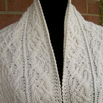 Mount Lyell Cabled Shawl