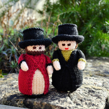 Victorian Ladies & Gentlemen Doll Knitting Pattern - Toy Knitting Pattern