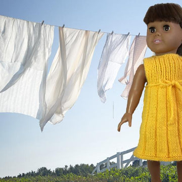 Days of the Week Dresses, Book 1 - Knitting Patterns fit American Girl and other 18-Inch Dolls