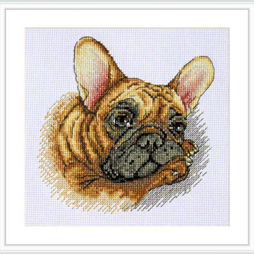 Merejka French Bulldog Cross Stitch Kit
