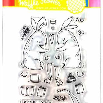 Waffle Flower Crafts Waffle Flower Stamp & Die Set - Love You Bunnies