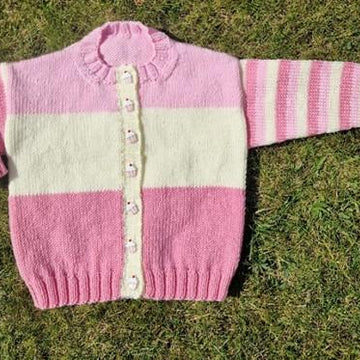 Girls Striped Cardigan and Sweater
