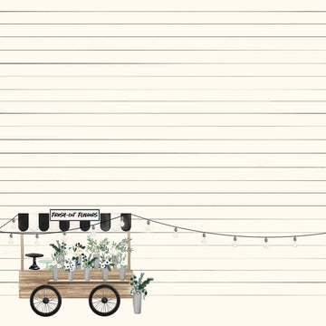 Echo Park Paper Home Again Double-Sided Cardstock 12"X12" 25/Pkg - Vases