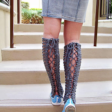 Fishnet Leg Warmers, Lace Leg Warmers