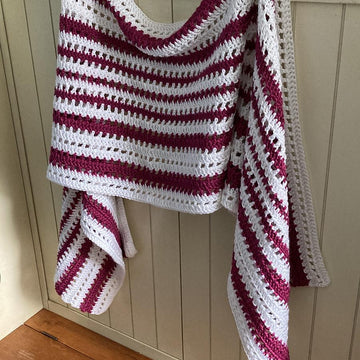 Blushing Beauty Rectangle Shawl