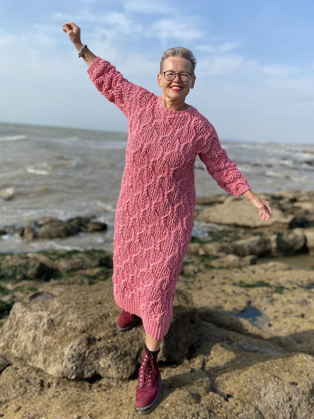 Cabled Trellis Tunic