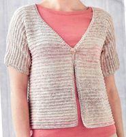 Garter stitch ridge cardigan