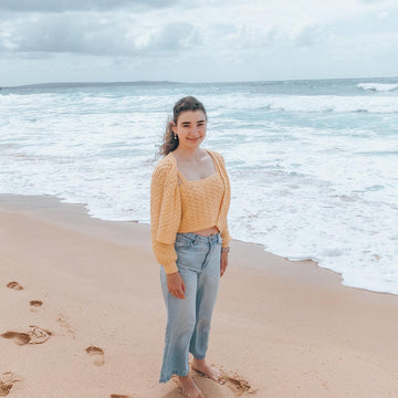 Conch Cardigan/Top Set