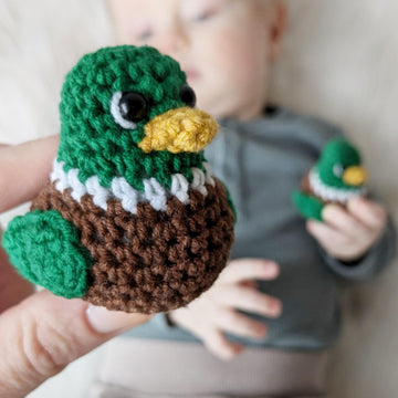 Crochet duck pattern, amigurumi mallard duck easy crochet pattern