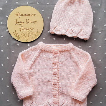 Annalisa Baby Cardigan Jacket and Hat