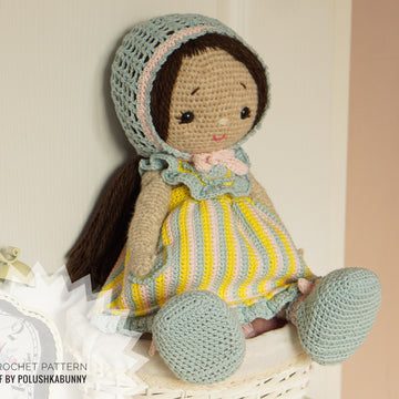 Doll Clothes, Crochet Pattern - Outfit APRIL