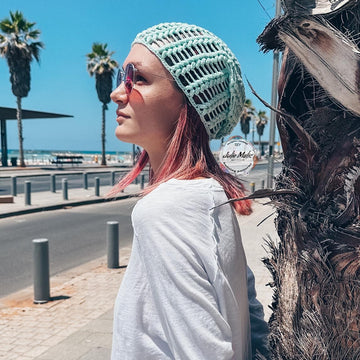 Summer slouchy beanie hat