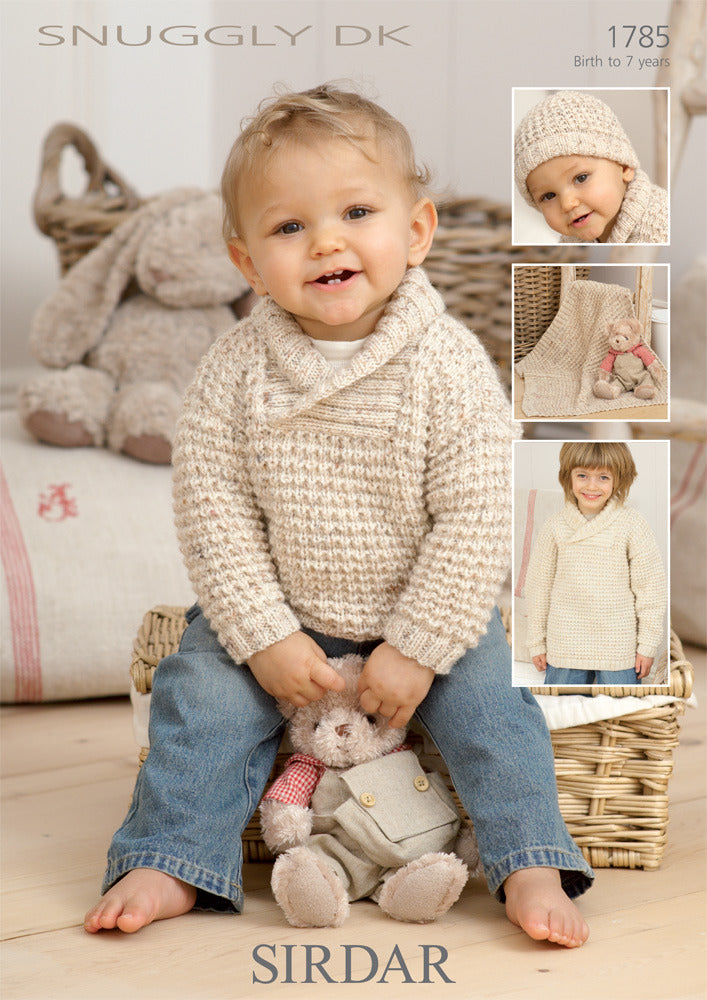 Sweater, Hat and Blanket in Sirdar Snuggly DK - 1785 - Downloadable PDF