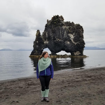 Crevasse shawl