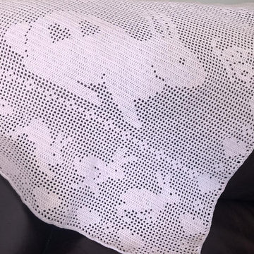 Bunny Baby Blanket Filet Graph