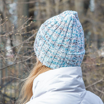 Knitting Pattern Melange Pure Wool Hat