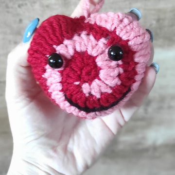 Pendant spiral heart keychain