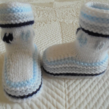 Baby Boy Stripey Booties