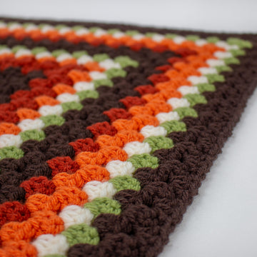 Pumpkin Spice Infinity Granny Rectangle Blanket