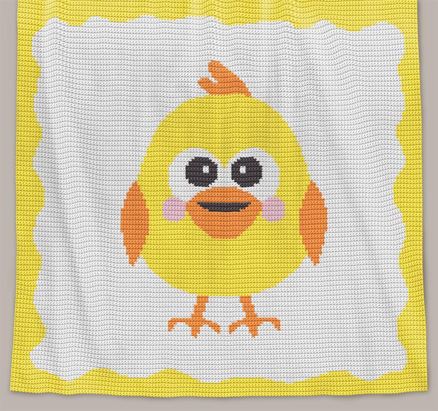 CROCHET Baby Blanket - Chickie