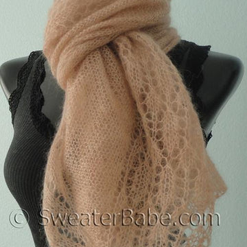 #148 Blushing Lace Shawl Scarf