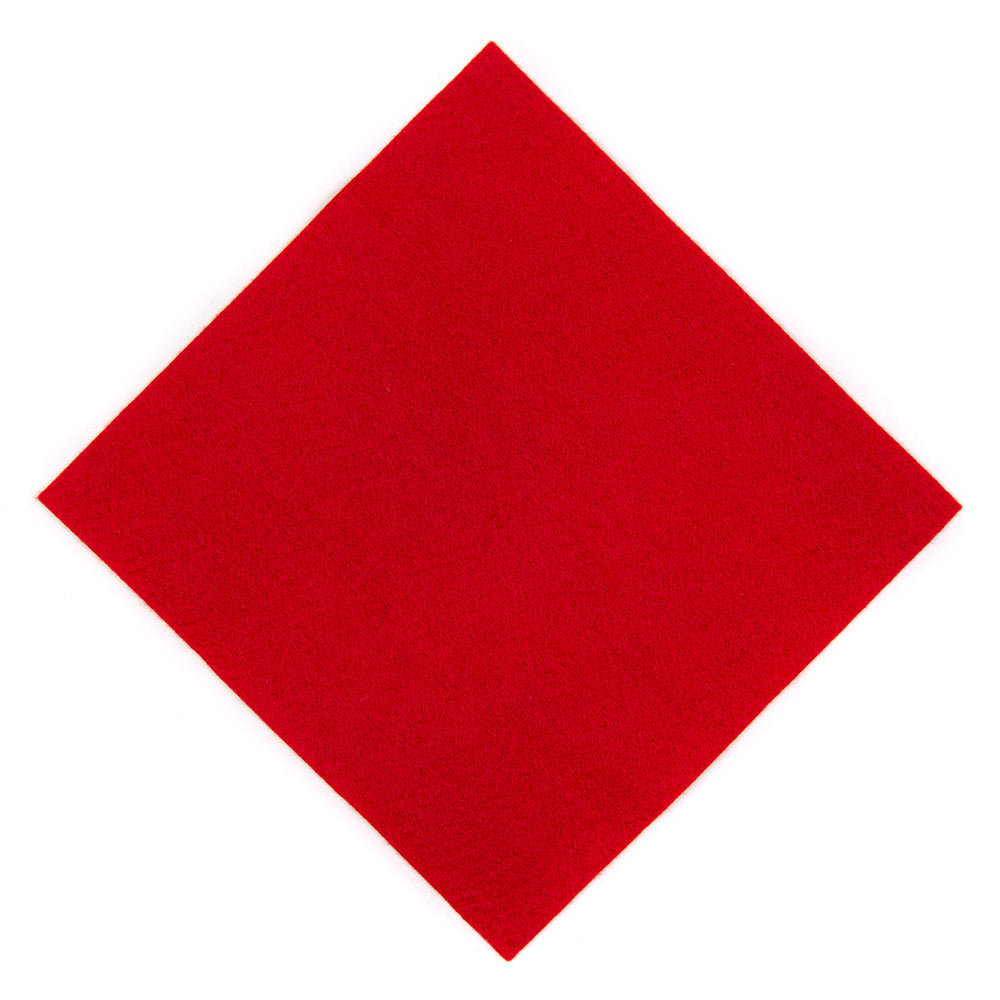 Groves Wool Blend Felt (30% Wool) Oriental Red (22cm x 22cm)