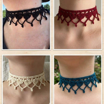 Heart Lace Choker