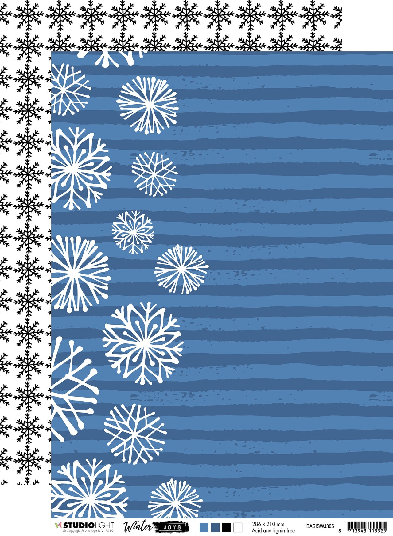 Studio Light Winter Joys Double-Sided Cardstock A4 10/Pkg - NR. 305