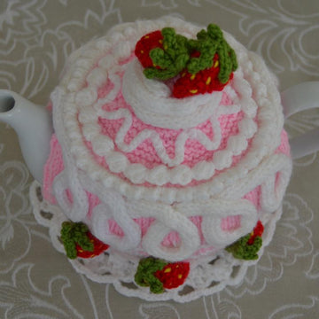 Strawberry Cake Tea Cosy