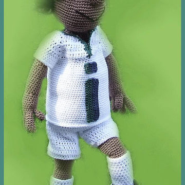 Soccer Player Simmon amigurumi doll
