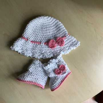 Baby Boot & Hat Set N 285