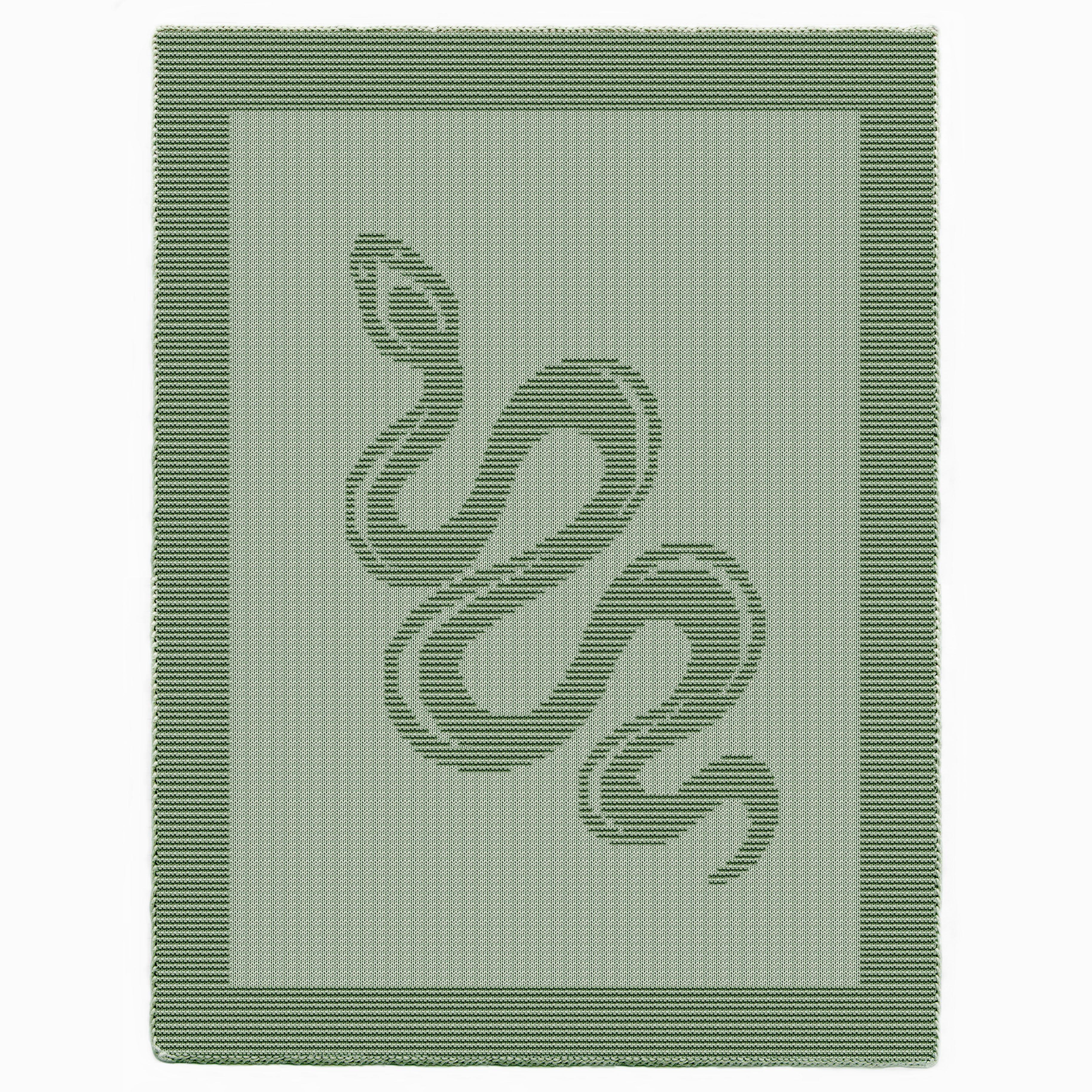 Snake blanket Knitting Pattern, Knit and Purl Only