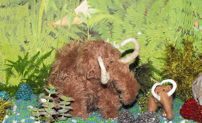 Wilma and Willy Woolly Mammoths Toy Knitting Pattern
