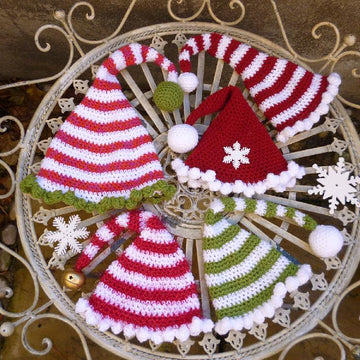 Long/Short Tailed Wee Willie Winkie Style Crocheted Christmas/ Winter Hat Pattern