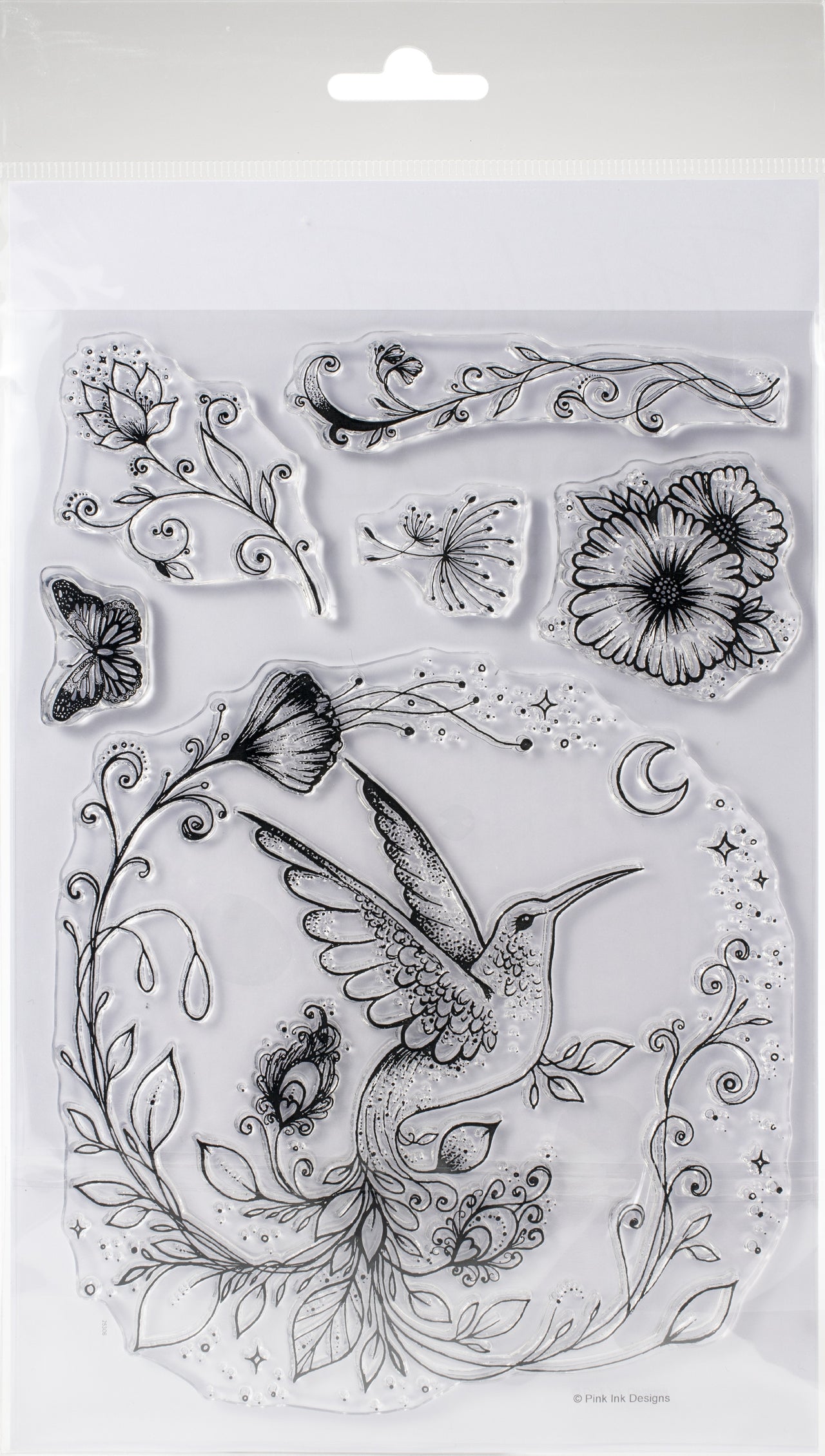 Creative Expressions Pink Ink Designs A5 Clear Stamp Set - Tropical Bird