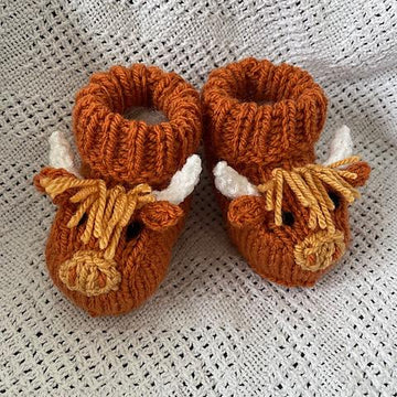 Highland Cow baby boots