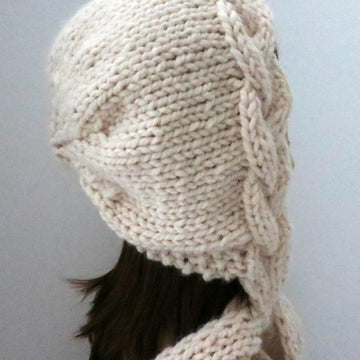 Snow Goddess Khione  Braid Hat
