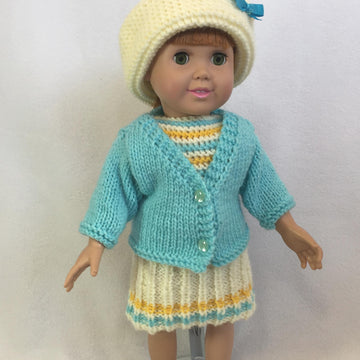 Sail Away with Me, Knitting Patterns fit American Girl and other 18-Inch Dolls