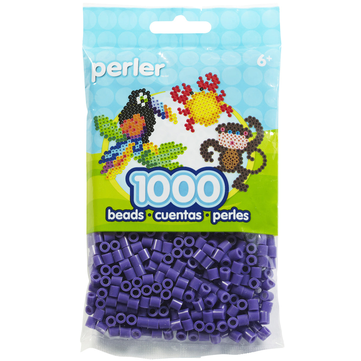 Perler Beads 1,000/Pkg - Purple
