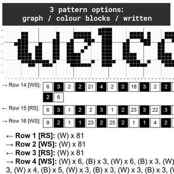 Welcome / Fuck Off Banner Tapestry Crochet