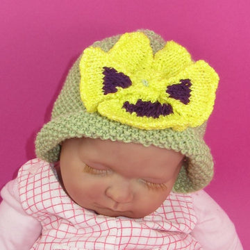 Baby Pansy Flower Summer hat