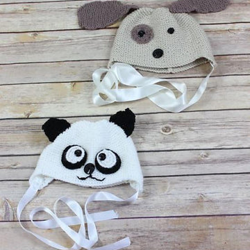 Baby Animal Hats Knitting Pattern #165