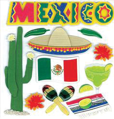 Jolee's Boutique Dimensional Stickers - Mexico