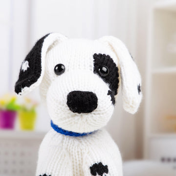Dalmatian - Toy Dog Knitting Pattern in Deramores Studio DK Acrylic