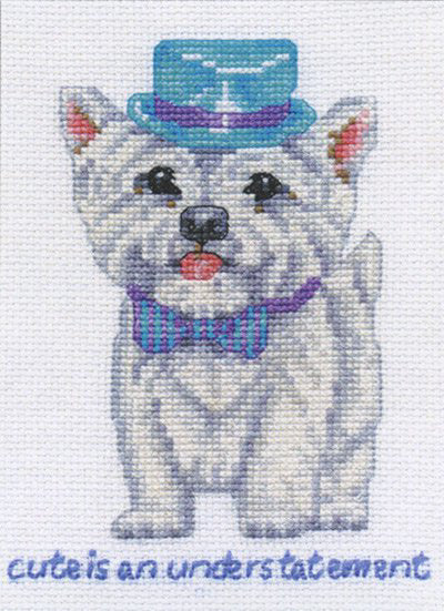 DMC Westie Dog Cross Stitch Kit