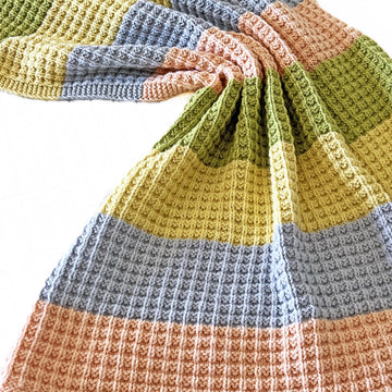 Waffle Stitch Baby Blanket